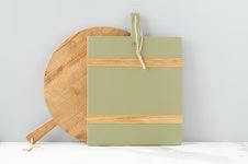 Sage and Wood Rectangle Charcuterie Board