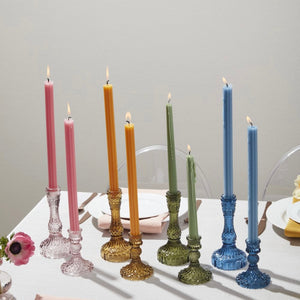 Decorative Glass Candlestick Holders