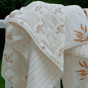 Hand Block Printed Reversible Quilts