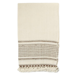 Cream Handwoven Cotton Hand Towels