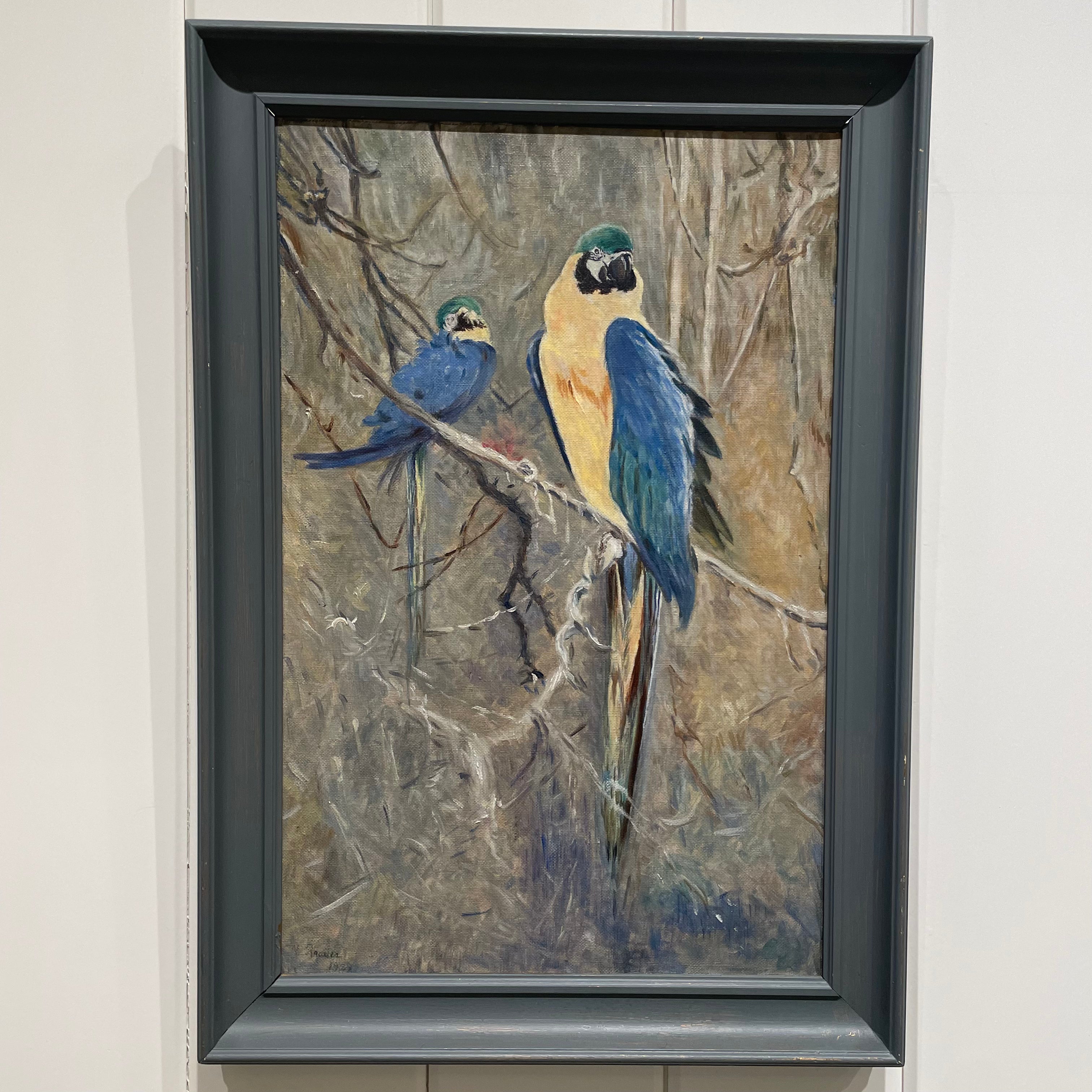 Parrots Oil on Canvas