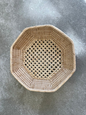Small Octagon Handmade Basket