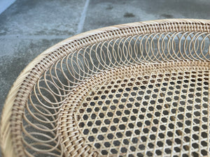 Small Oval Tray Web & Spiral Weave