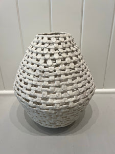 Tall Basket Weave Vase - Leanne Pizio