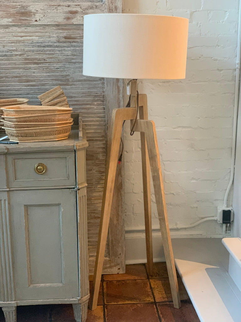 Tripod Floor Lamp - White Oak