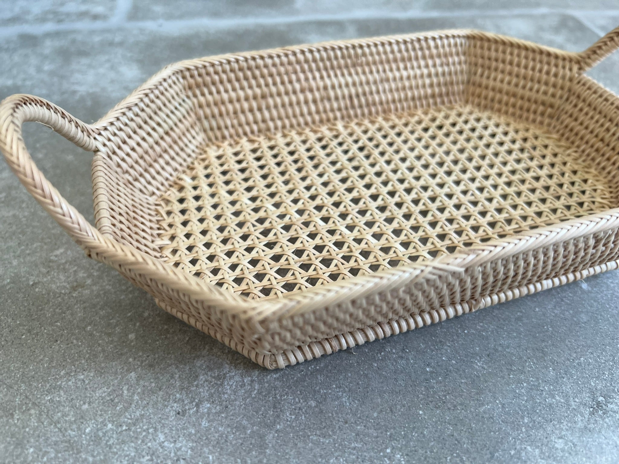 Rectangle Basket Tray with Handle