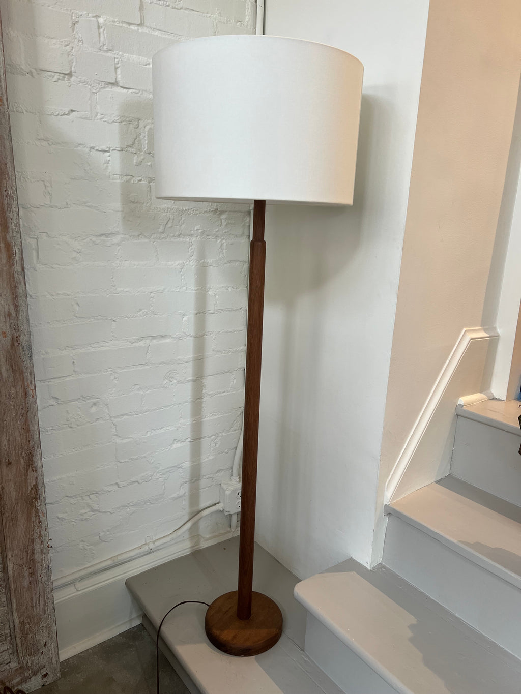 Midcentury Wood Standing Lamp