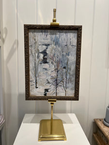 Brass Picture Easel - Transitional Base