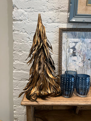 Gold Luster Feather Tree