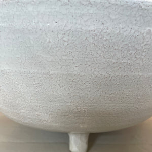 White Glazed Terracotta Bowl