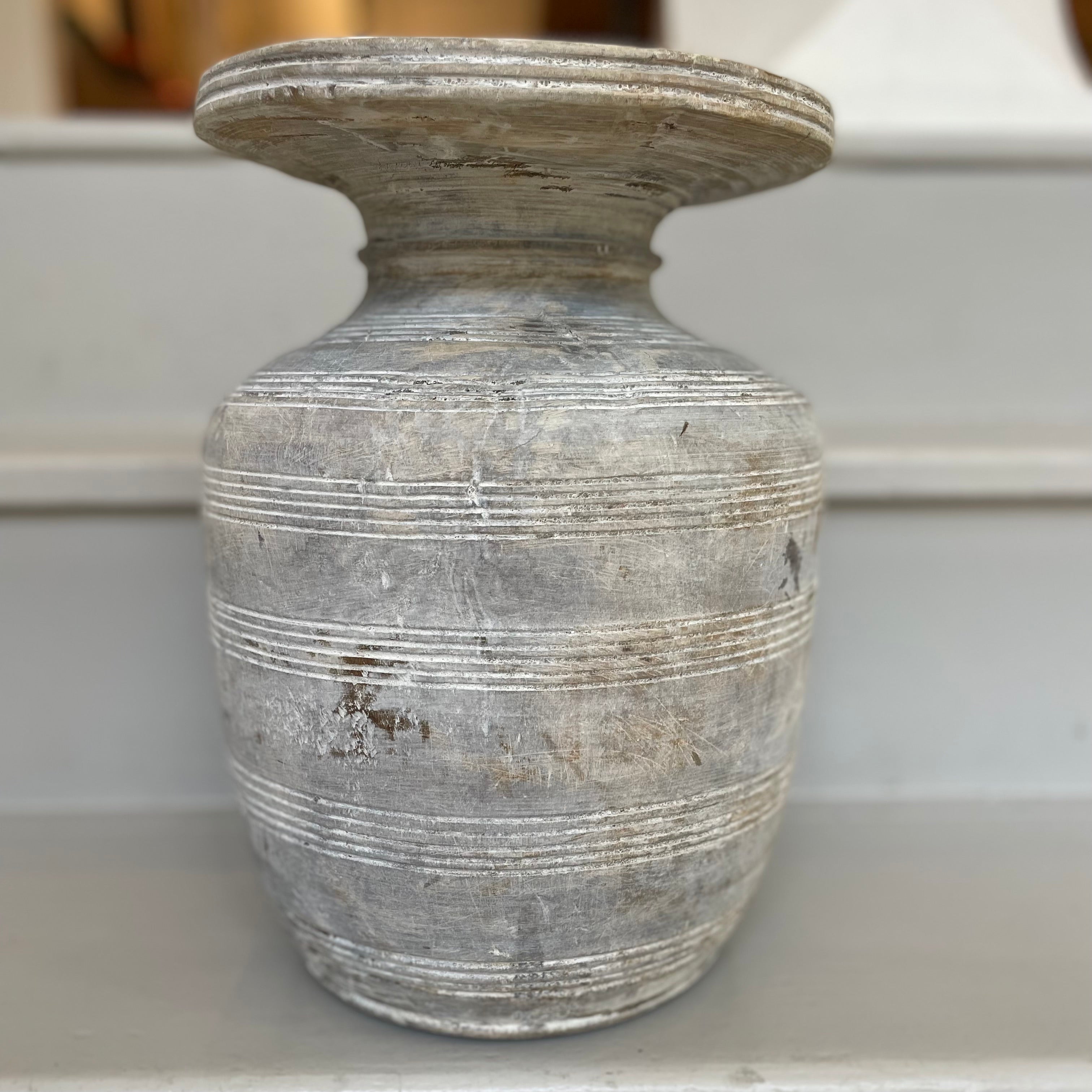 Wood Decorative Vase