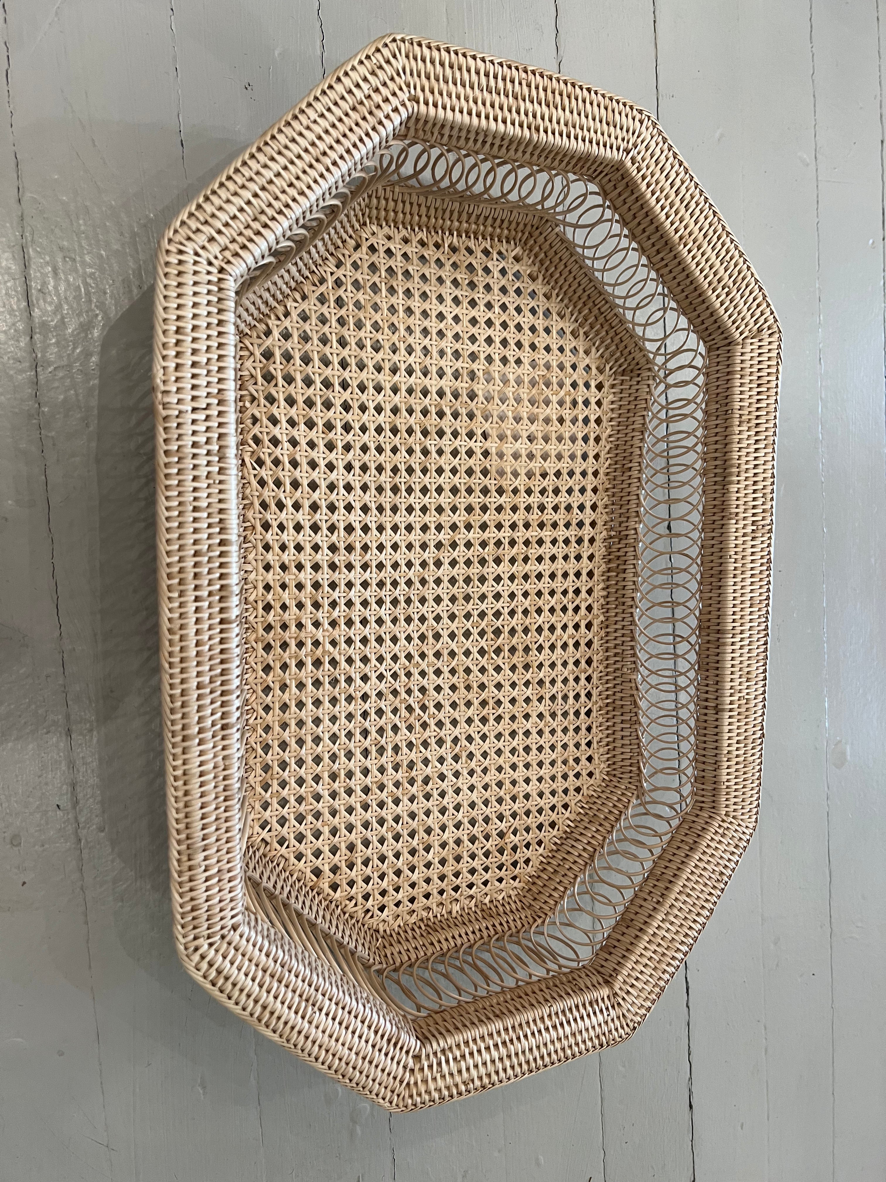 Large Rectangle Tray Web & Spiral Weave