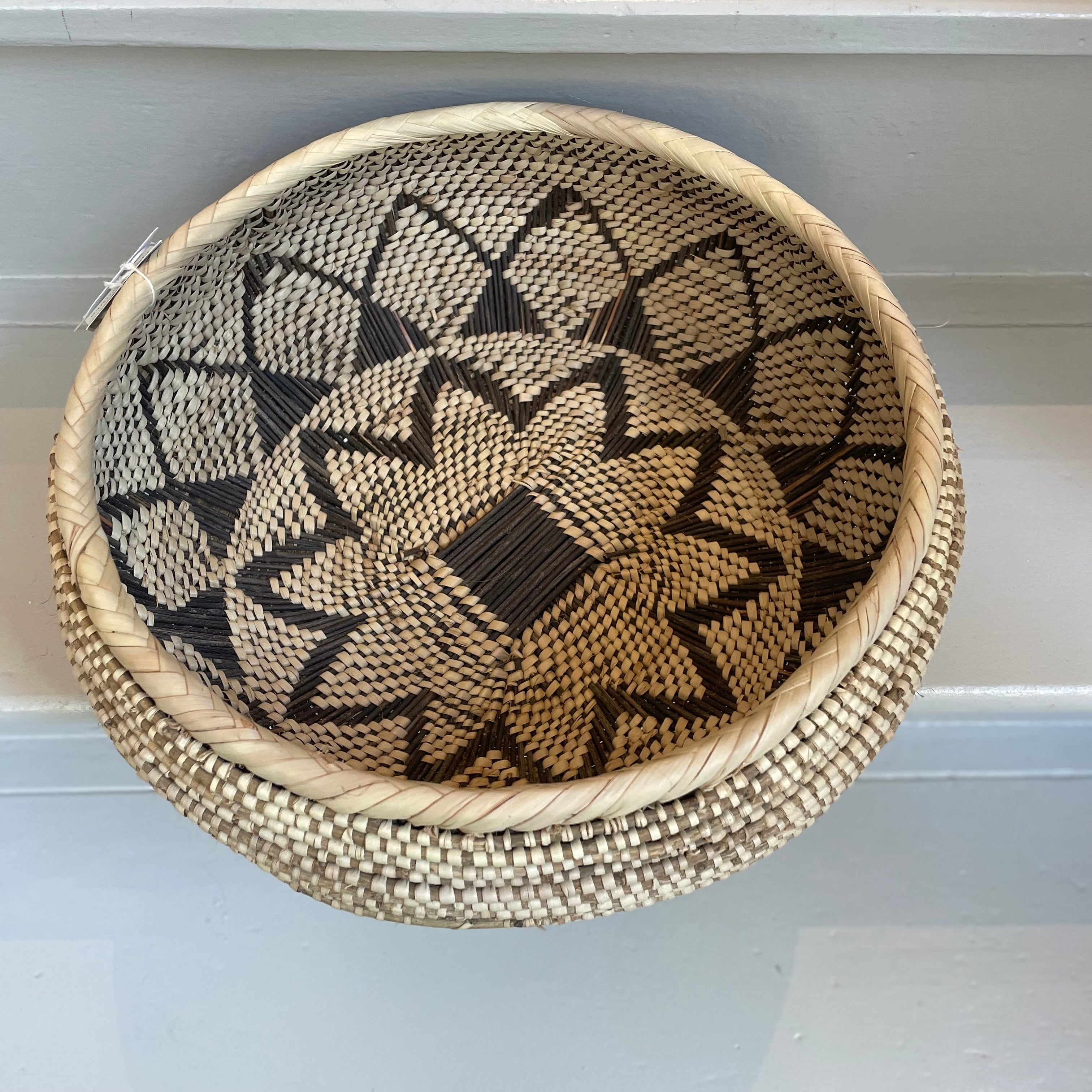 Round Hand-Crafted Woven Basket