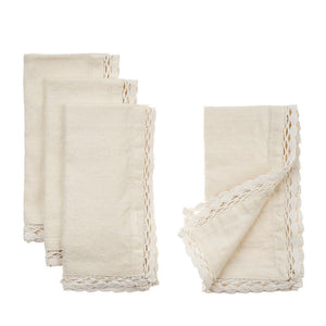 Cotton/Linen Lace Napkins