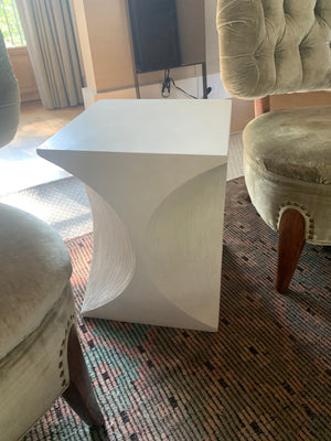 Mid Century Style White Side Table