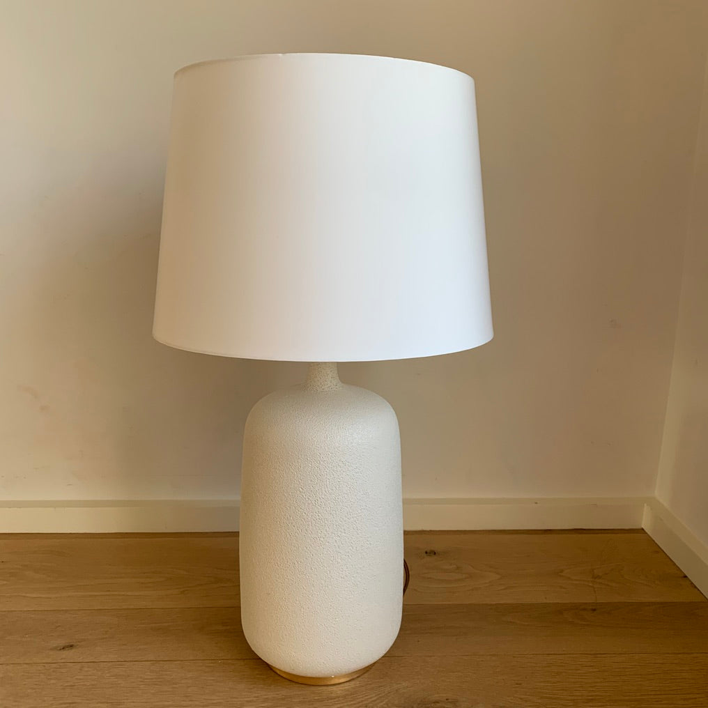 White Textured Lamp